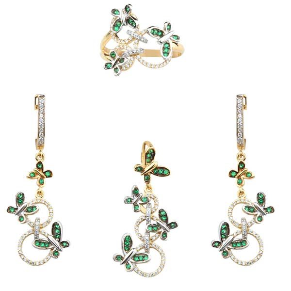Diamond Locket Set