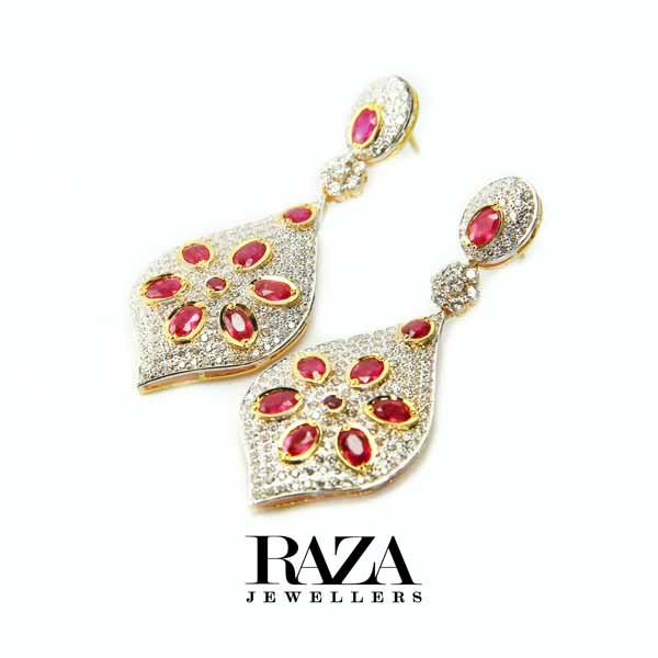 Pearls Diamond Earrings
