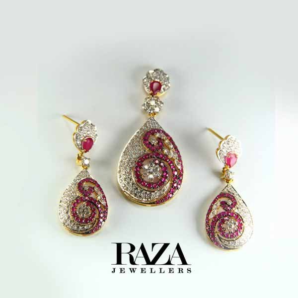 Diamond Locket Set