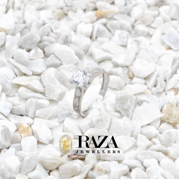 Solitaire Silver Ring