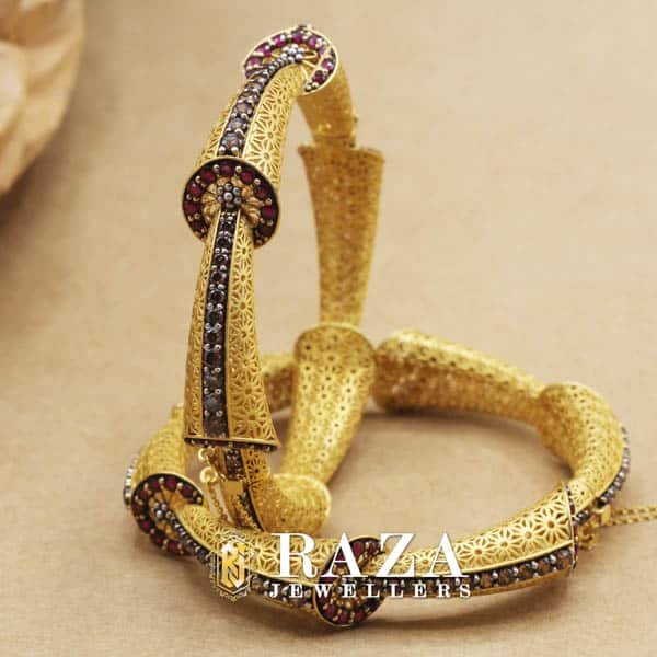 Modern Ruby Bangles