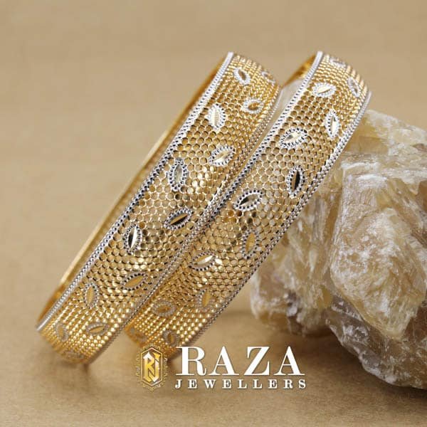 LASER CUT GOLD BANGLES