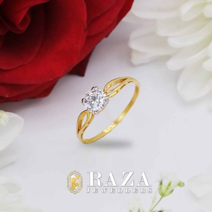 GOLD SOLITAIRE RING