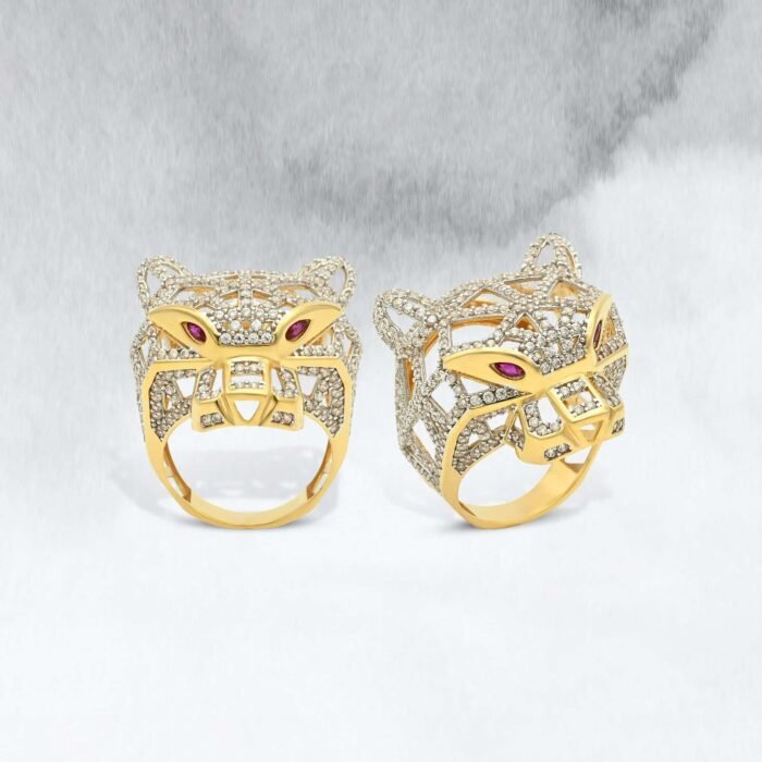 GOLD JAGUAR RING