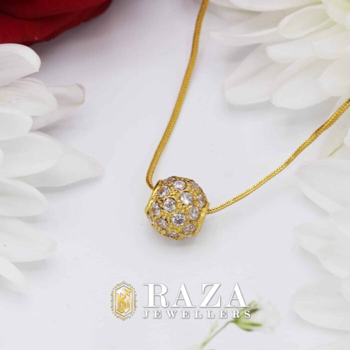 GOLD BALL LOCKET