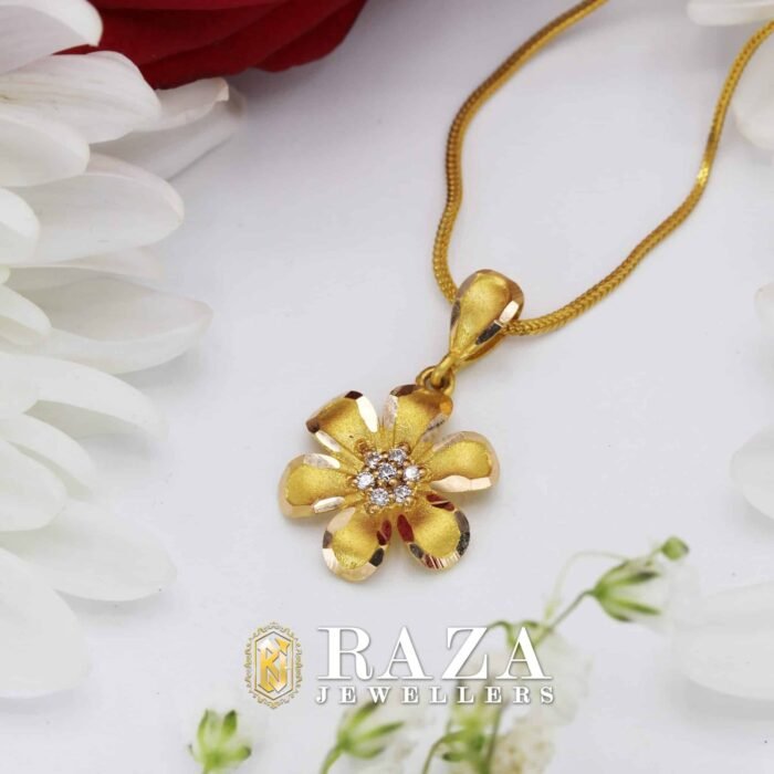 FLOWER GOLD LOCKET