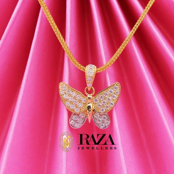 Butterfly Gold Locket – Delicate Design