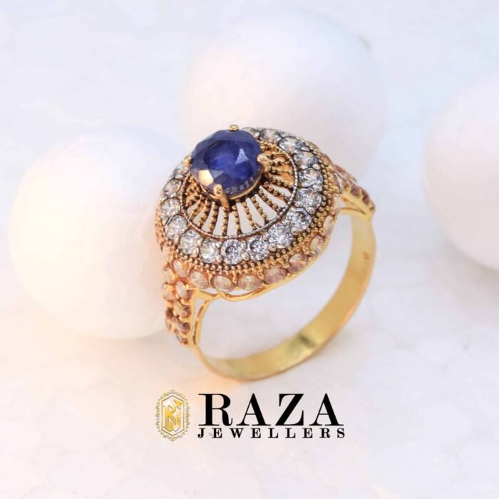 SAPPHIRE GOLD RING