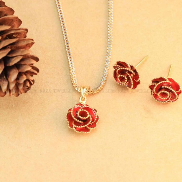 Turkish Gold Locket Set