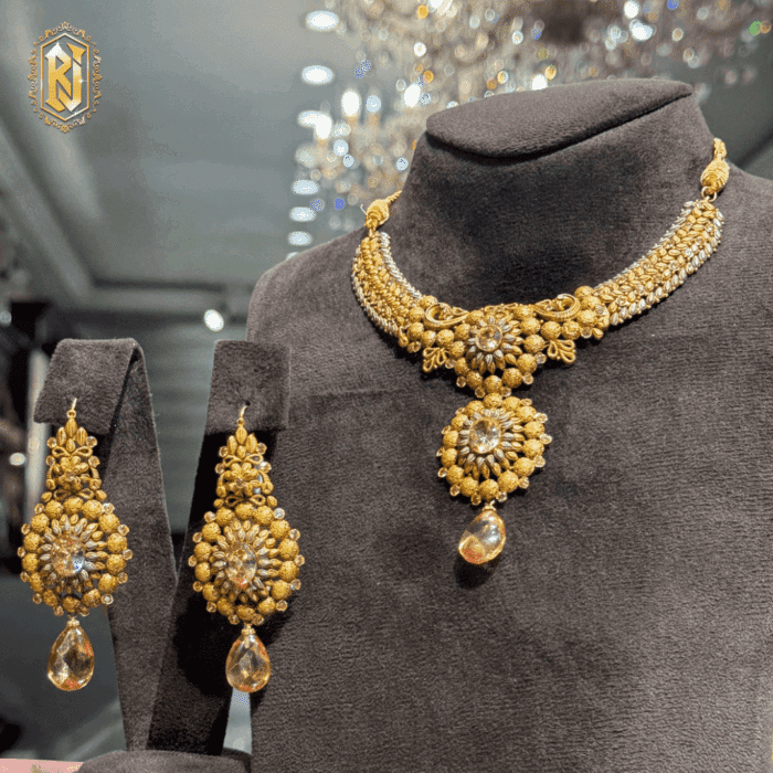 Antique Gold Bridal Necklace Set