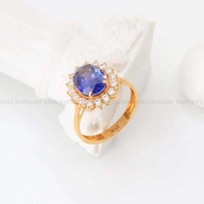 Blue Sapphire Gold Ring