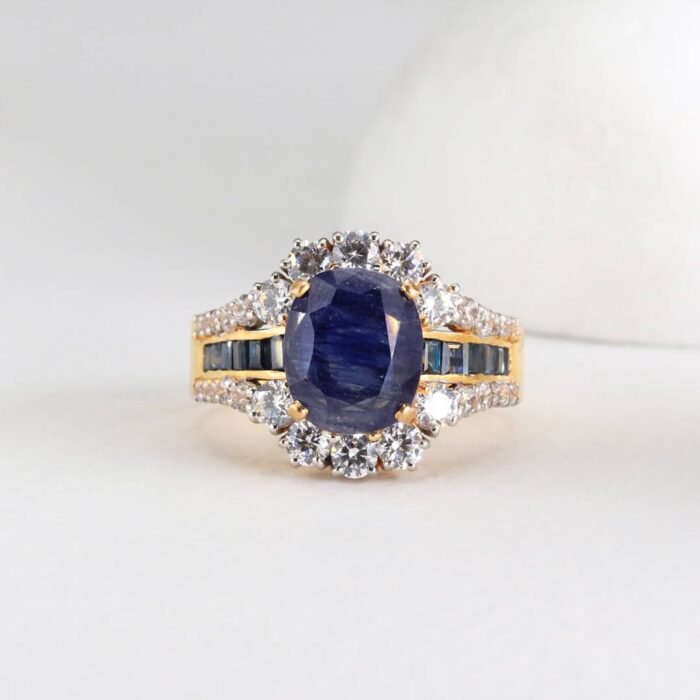 Blue Sapphire Gold Ring