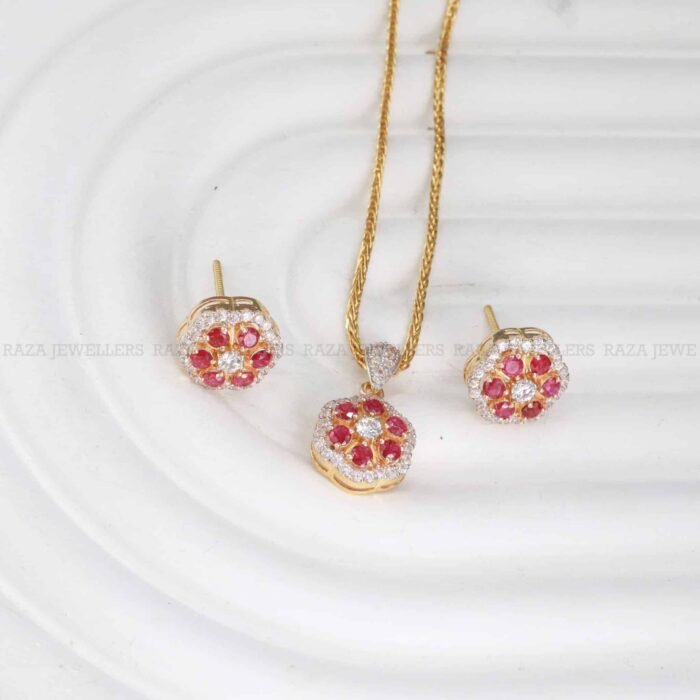 Pearl Locket Set with Gold Finish - Order Now