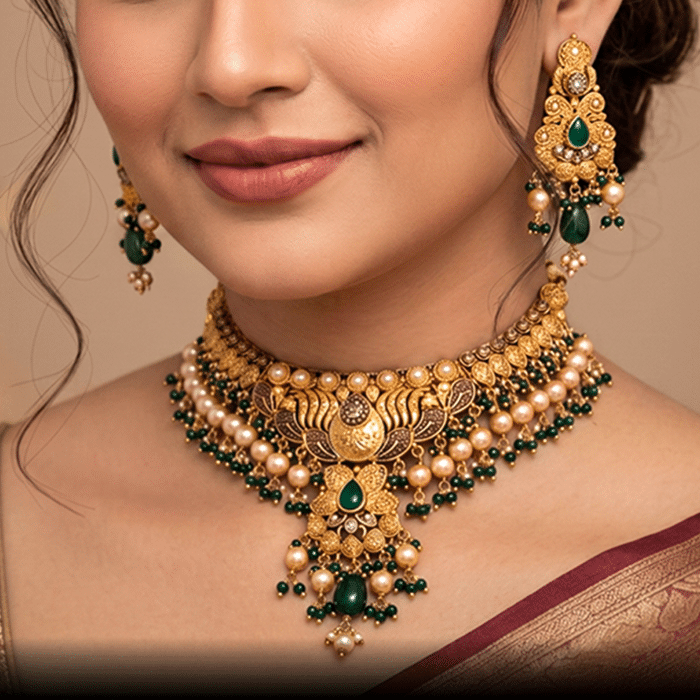 Emerald Bridal Set